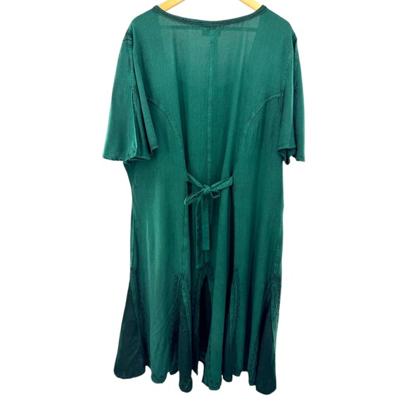 HolyClothing Green Belladonna Embroidered Dress Plus Size 3X Renaissance Cosplay - Picture 10 of 10